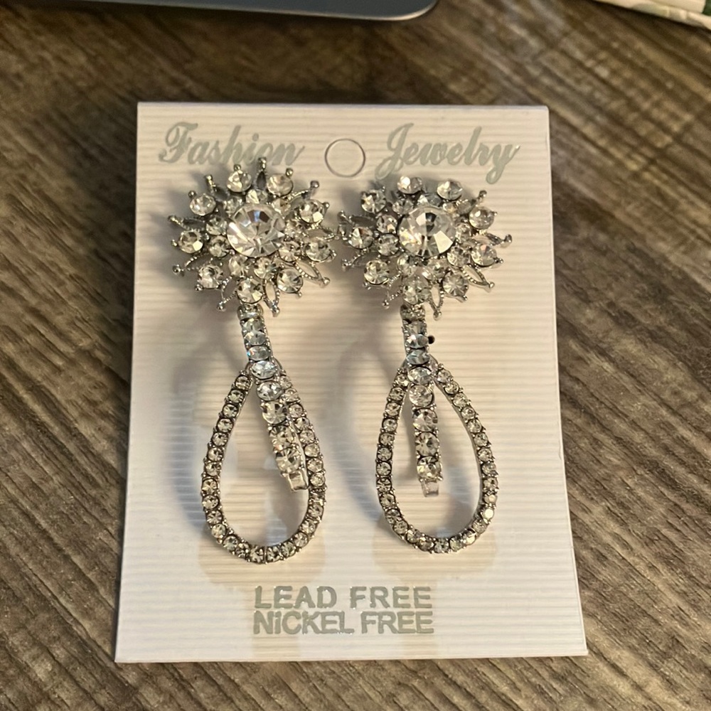 Flower Silver Earrings